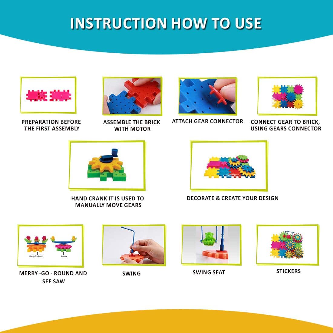 LEO BRICKS® 111pcs & 222pcs | MADE IN INDIA | Build Multiple Variations In 1 Box | Brain Development Educational, Learning & Educational Building Blocks For Kids | FREE BookLet & Videos How To Make ⭐⭐⭐⭐⭐ 5 rating based on - 20259 Happy Customers